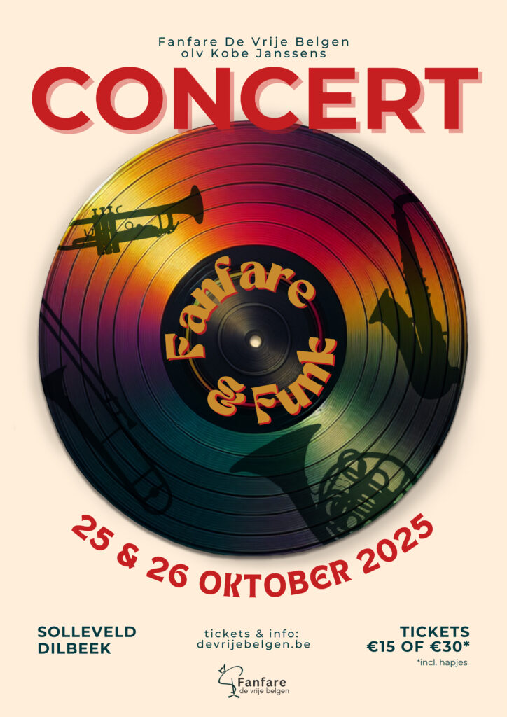 Poster Concerten Fanfare & Funk